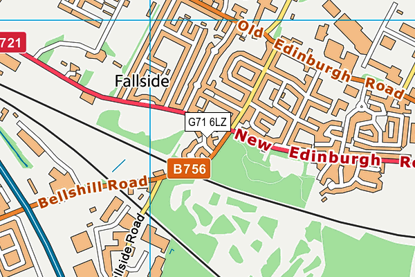 G71 6LZ map - OS VectorMap District (Ordnance Survey) G71 6LZ map - OS VectorMap District (Ordnance Survey)