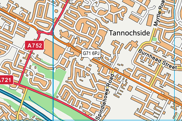 G71 6PJ map - OS VectorMap District (Ordnance Survey) G71 6PJ map - OS VectorMap District (Ordnance Survey)