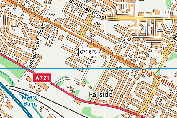 G71 6PS map - OS VectorMap District (Ordnance Survey) G71 6PS map - OS VectorMap District (Ordnance Survey)
