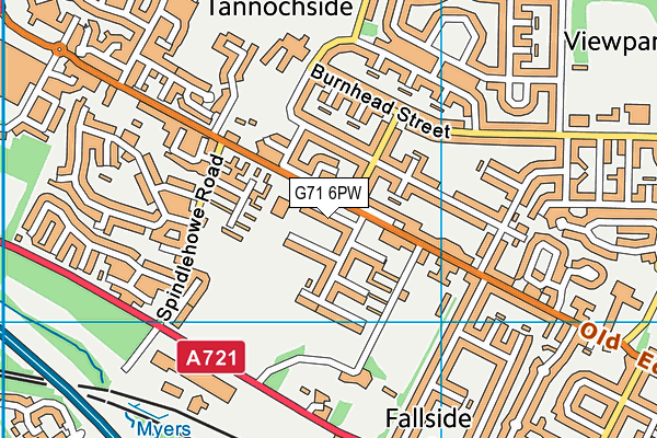 G71 6PW map - OS VectorMap District (Ordnance Survey) G71 6PW map - OS VectorMap District (Ordnance Survey)