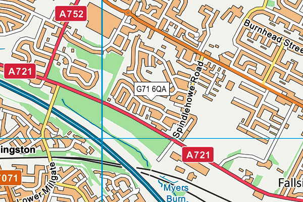 G71 6QA map - OS VectorMap District (Ordnance Survey) G71 6QA map - OS VectorMap District (Ordnance Survey)
