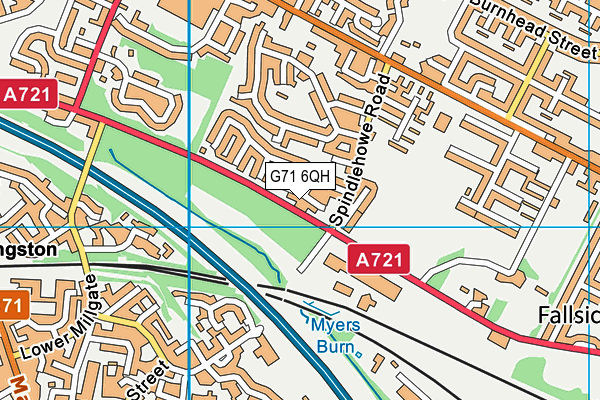 G71 6QH map - OS VectorMap District (Ordnance Survey) G71 6QH map - OS VectorMap District (Ordnance Survey)