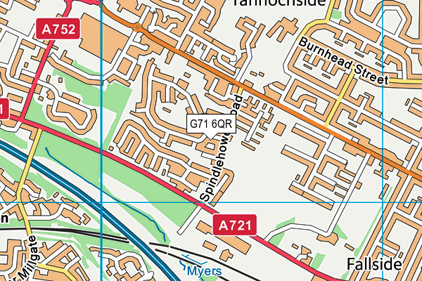 G71 6QR map - OS VectorMap District (Ordnance Survey) G71 6QR map - OS VectorMap District (Ordnance Survey)