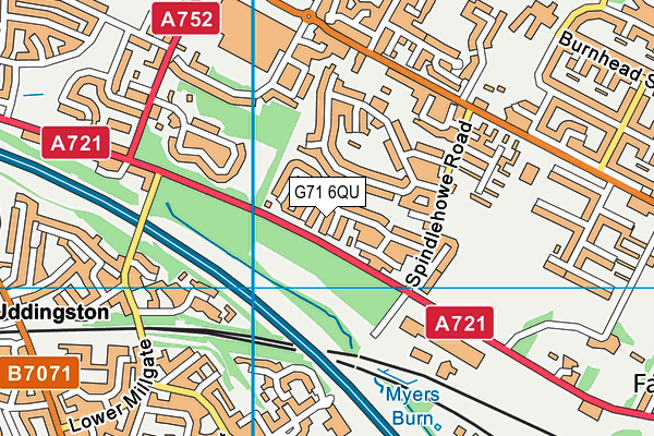 G71 6QU map - OS VectorMap District (Ordnance Survey) G71 6QU map - OS VectorMap District (Ordnance Survey)