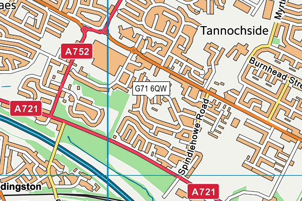 G71 6QW map - OS VectorMap District (Ordnance Survey) G71 6QW map - OS VectorMap District (Ordnance Survey)