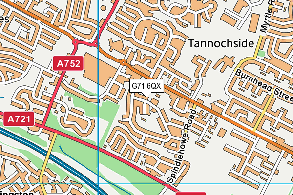 G71 6QX map - OS VectorMap District (Ordnance Survey) G71 6QX map - OS VectorMap District (Ordnance Survey)