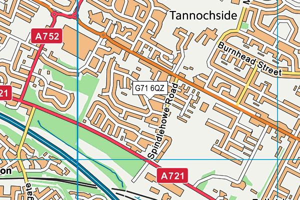 G71 6QZ map - OS VectorMap District (Ordnance Survey) G71 6QZ map - OS VectorMap District (Ordnance Survey)