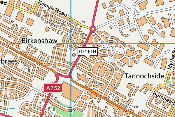G71 6TH map - OS VectorMap District (Ordnance Survey) G71 6TH map - OS VectorMap District (Ordnance Survey)