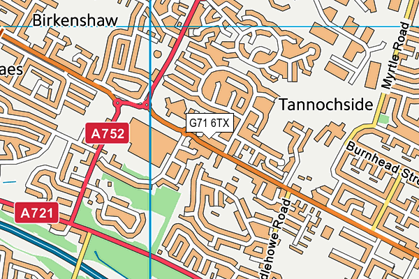 G71 6TX map - OS VectorMap District (Ordnance Survey) G71 6TX map - OS VectorMap District (Ordnance Survey)