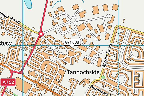 G71 6UB map - OS VectorMap District (Ordnance Survey) G71 6UB map - OS VectorMap District (Ordnance Survey)