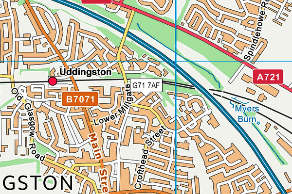 G71 7AF map - OS VectorMap District (Ordnance Survey) G71 7AF map - OS VectorMap District (Ordnance Survey)