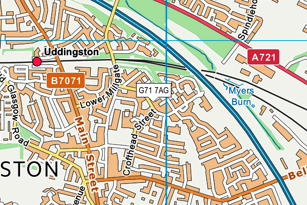 G71 7AG map - OS VectorMap District (Ordnance Survey) G71 7AG map - OS VectorMap District (Ordnance Survey)