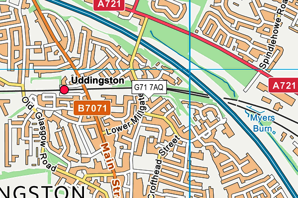 G71 7AQ map - OS VectorMap District (Ordnance Survey) G71 7AQ map - OS VectorMap District (Ordnance Survey)