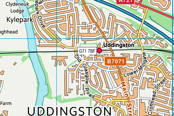 G71 7BF map - OS VectorMap District (Ordnance Survey) G71 7BF map - OS VectorMap District (Ordnance Survey)