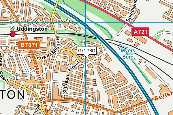 G71 7BG map - OS VectorMap District (Ordnance Survey) G71 7BG map - OS VectorMap District (Ordnance Survey)