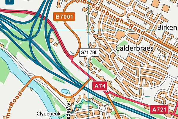 G71 7BL map - OS VectorMap District (Ordnance Survey) G71 7BL map - OS VectorMap District (Ordnance Survey)