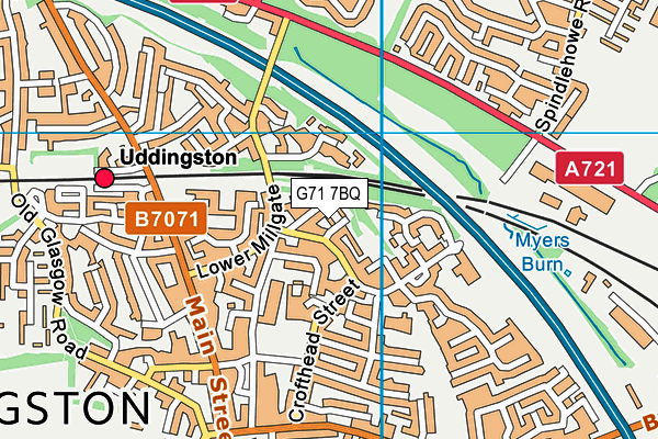 G71 7BQ map - OS VectorMap District (Ordnance Survey) G71 7BQ map - OS VectorMap District (Ordnance Survey)
