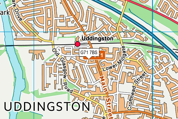 G71 7BS map - OS VectorMap District (Ordnance Survey) G71 7BS map - OS VectorMap District (Ordnance Survey)