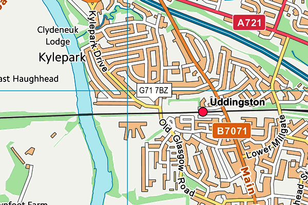 G71 7BZ map - OS VectorMap District (Ordnance Survey) G71 7BZ map - OS VectorMap District (Ordnance Survey)