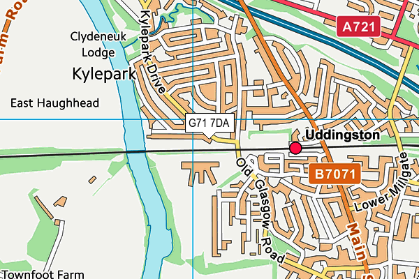 G71 7DA map - OS VectorMap District (Ordnance Survey) G71 7DA map - OS VectorMap District (Ordnance Survey)
