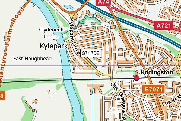 G71 7DE map - OS VectorMap District (Ordnance Survey) G71 7DE map - OS VectorMap District (Ordnance Survey)