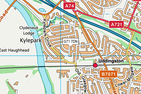 G71 7DN map - OS VectorMap District (Ordnance Survey) G71 7DN map - OS VectorMap District (Ordnance Survey)