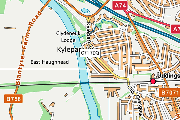 G71 7DQ map - OS VectorMap District (Ordnance Survey) G71 7DQ map - OS VectorMap District (Ordnance Survey)