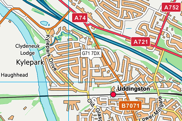 G71 7DX map - OS VectorMap District (Ordnance Survey) G71 7DX map - OS VectorMap District (Ordnance Survey)