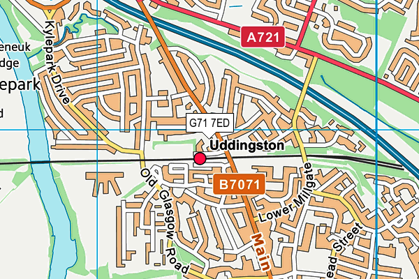 G71 7ED map - OS VectorMap District (Ordnance Survey) G71 7ED map - OS VectorMap District (Ordnance Survey)