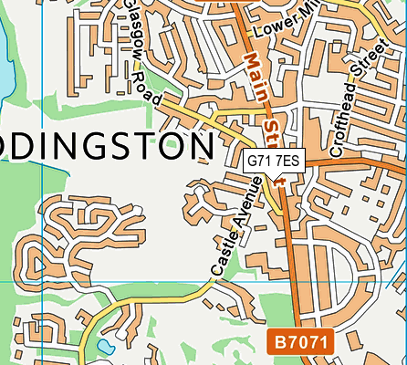 G71 7ES map - OS VectorMap District (Ordnance Survey) G71 7ES map - OS VectorMap District (Ordnance Survey)