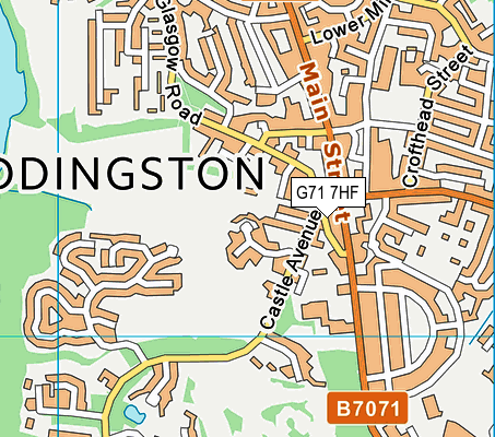 G71 7HF map - OS VectorMap District (Ordnance Survey) G71 7HF map - OS VectorMap District (Ordnance Survey)