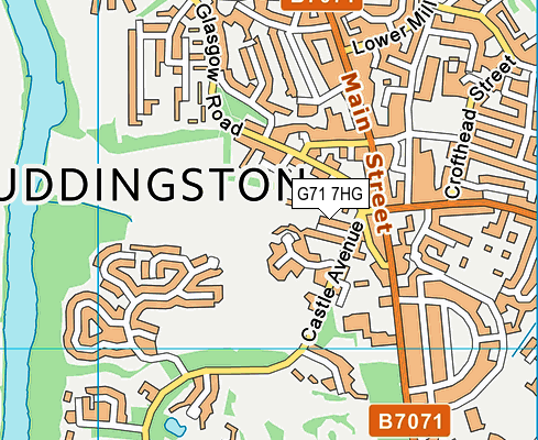 G71 7HG map - OS VectorMap District (Ordnance Survey) G71 7HG map - OS VectorMap District (Ordnance Survey)