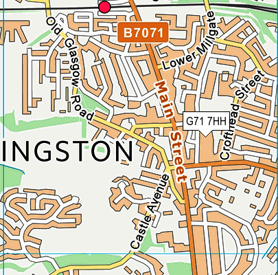 G71 7HH map - OS VectorMap District (Ordnance Survey) G71 7HH map - OS VectorMap District (Ordnance Survey)