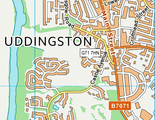 G71 7HN map - OS VectorMap District (Ordnance Survey) G71 7HN map - OS VectorMap District (Ordnance Survey)