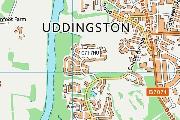 G71 7HU map - OS VectorMap District (Ordnance Survey) G71 7HU map - OS VectorMap District (Ordnance Survey)