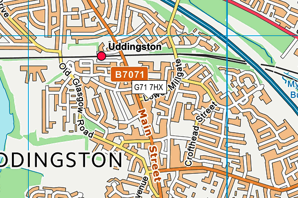 G71 7HX map - OS VectorMap District (Ordnance Survey) G71 7HX map - OS VectorMap District (Ordnance Survey)