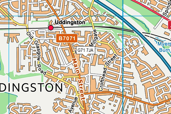 G71 7JA map - OS VectorMap District (Ordnance Survey) G71 7JA map - OS VectorMap District (Ordnance Survey)