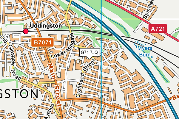 G71 7JQ map - OS VectorMap District (Ordnance Survey) G71 7JQ map - OS VectorMap District (Ordnance Survey)