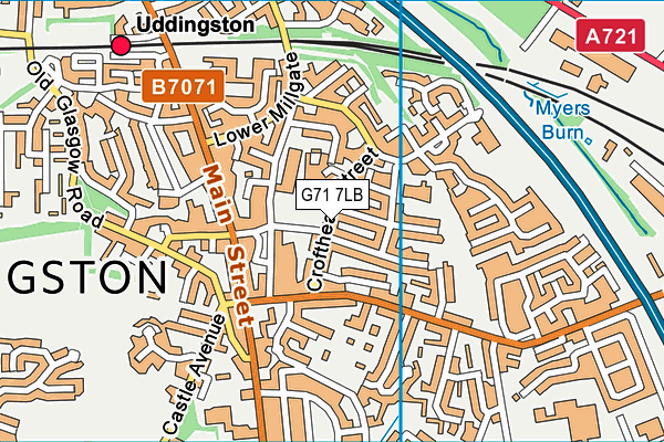 G71 7LB map - OS VectorMap District (Ordnance Survey) G71 7LB map - OS VectorMap District (Ordnance Survey)