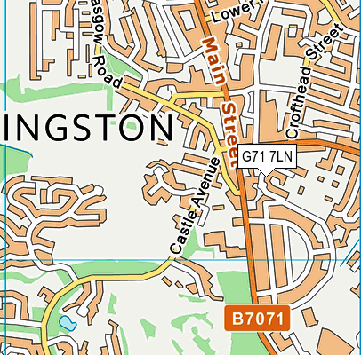 G71 7LN map - OS VectorMap District (Ordnance Survey) G71 7LN map - OS VectorMap District (Ordnance Survey)