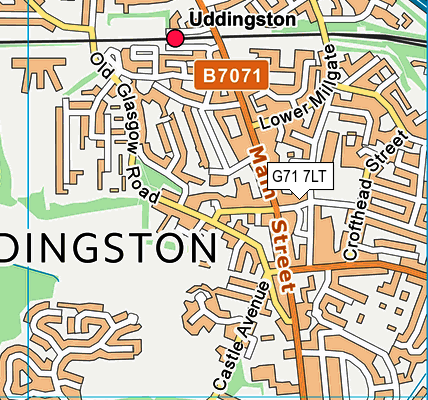G71 7LT map - OS VectorMap District (Ordnance Survey) G71 7LT map - OS VectorMap District (Ordnance Survey)