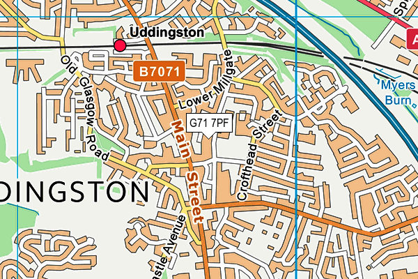 G71 7PF map - OS VectorMap District (Ordnance Survey) G71 7PF map - OS VectorMap District (Ordnance Survey)