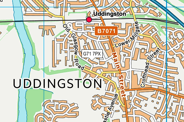 G71 7PX map - OS VectorMap District (Ordnance Survey) G71 7PX map - OS VectorMap District (Ordnance Survey)
