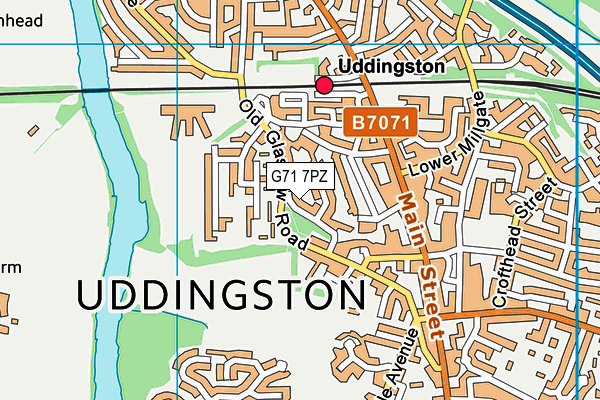G71 7PZ map - OS VectorMap District (Ordnance Survey) G71 7PZ map - OS VectorMap District (Ordnance Survey)