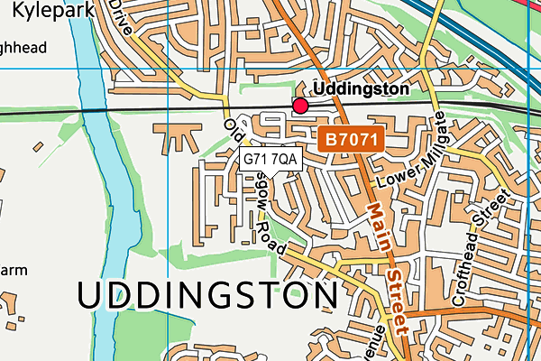 G71 7QA map - OS VectorMap District (Ordnance Survey) G71 7QA map - OS VectorMap District (Ordnance Survey)