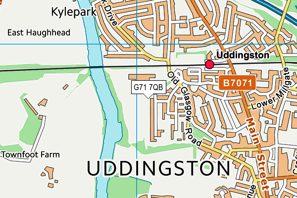 G71 7QB map - OS VectorMap District (Ordnance Survey) G71 7QB map - OS VectorMap District (Ordnance Survey)