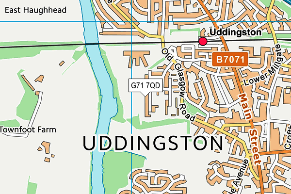 G71 7QD map - OS VectorMap District (Ordnance Survey) G71 7QD map - OS VectorMap District (Ordnance Survey)