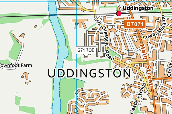 G71 7QE map - OS VectorMap District (Ordnance Survey) G71 7QE map - OS VectorMap District (Ordnance Survey)