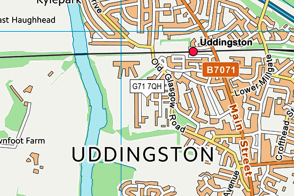 G71 7QH map - OS VectorMap District (Ordnance Survey) G71 7QH map - OS VectorMap District (Ordnance Survey)