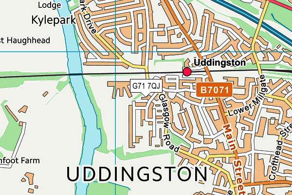 G71 7QJ map - OS VectorMap District (Ordnance Survey) G71 7QJ map - OS VectorMap District (Ordnance Survey)